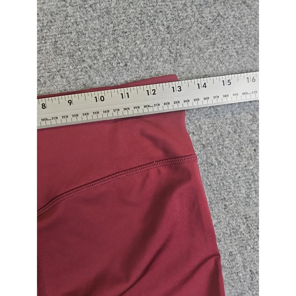 Fabletics Motion 365 Shorts Women's Size S High Waisted Burgundy 6
